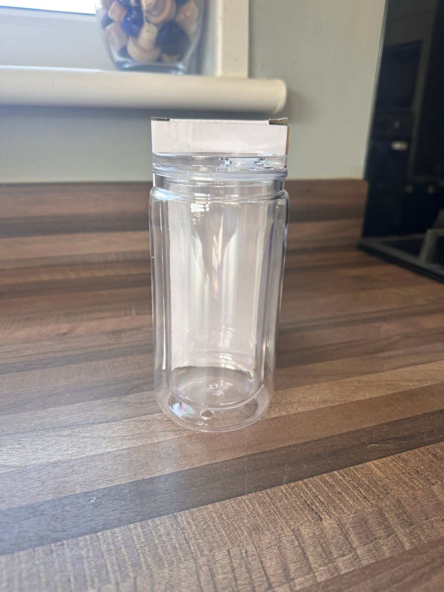 16oz Acrylic Snow Globe Cup