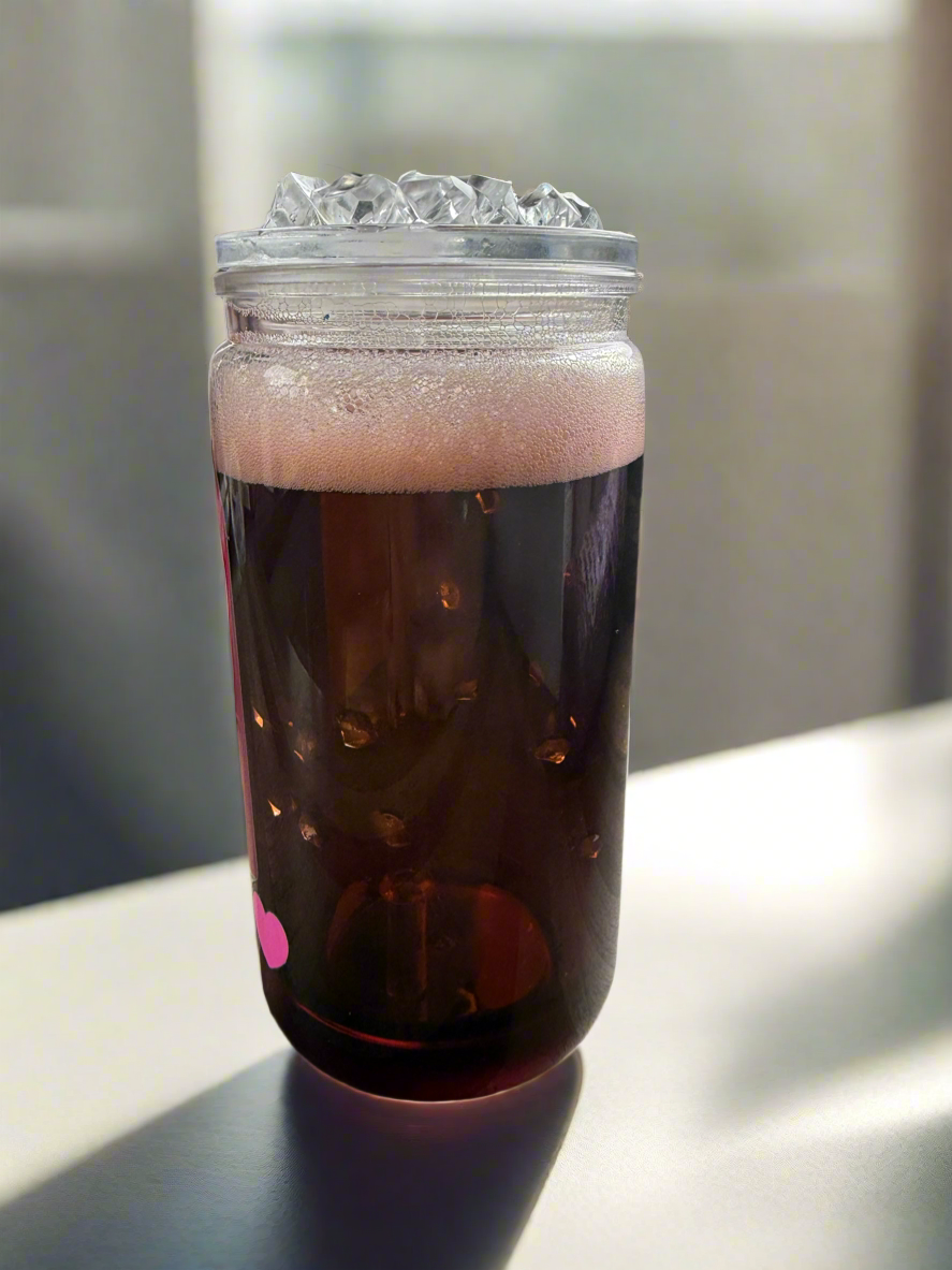 16oz Acrylic Fizzy Drink Cup with ice style inside and ice lid ~ Ready to ship