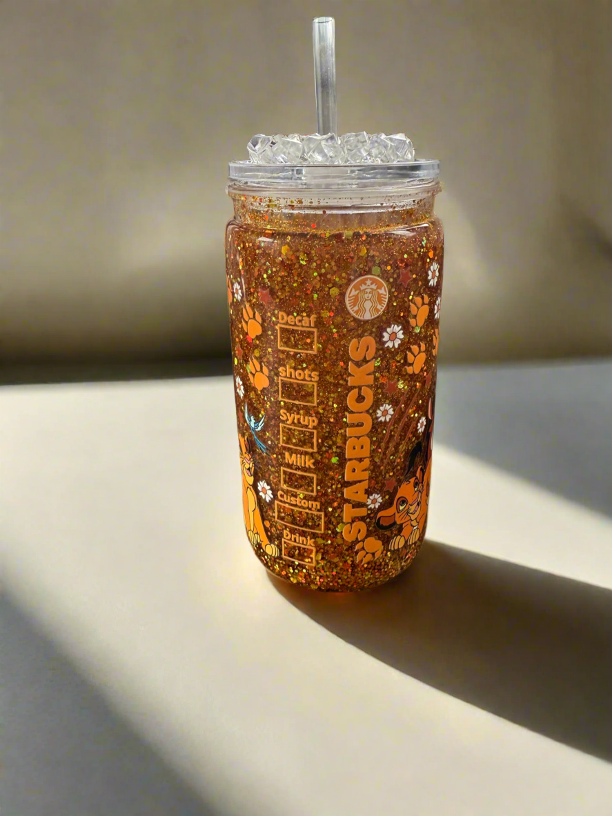 16oz TLK Orange Fast Flow Snow Globe ~ Ready to ship