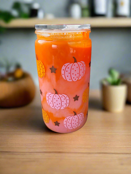 16oz Halloween Milkshake Swirl Acrylic Tumbler (Ready to Ship)
