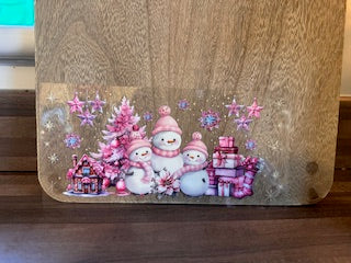 Christmas Snow Family Pink