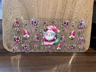 Pink & Green Santa