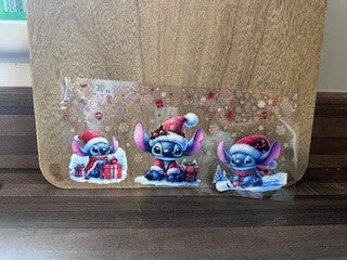 Blue Alien & Snow Christmas