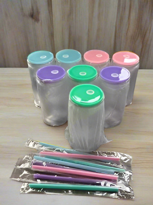 16oz Snow Globe Acrylic Cup (Coloured Lid)